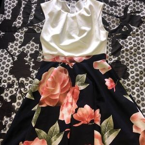 White and Floral Dress